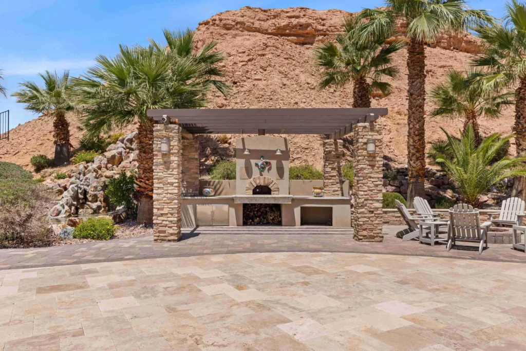 Backyard of 631 La Scala Dr, Mesquite, NV 89027