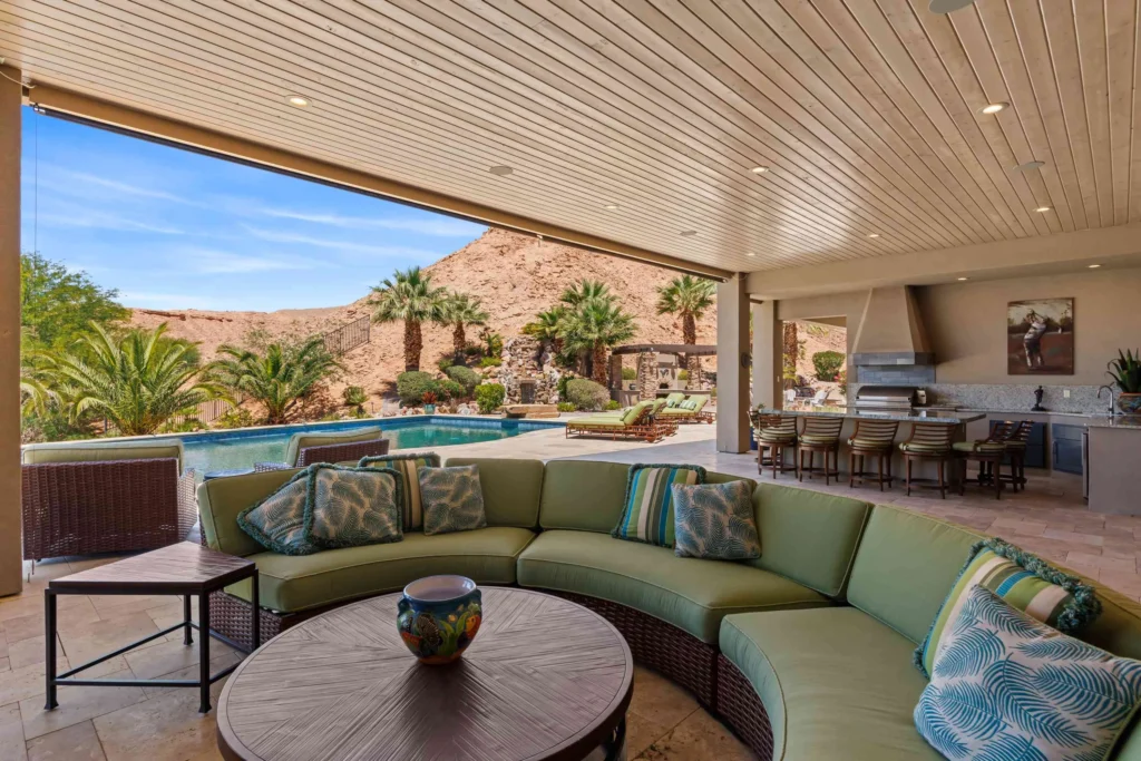 Backyard of 631 La Scala Dr, Mesquite, NV 89027