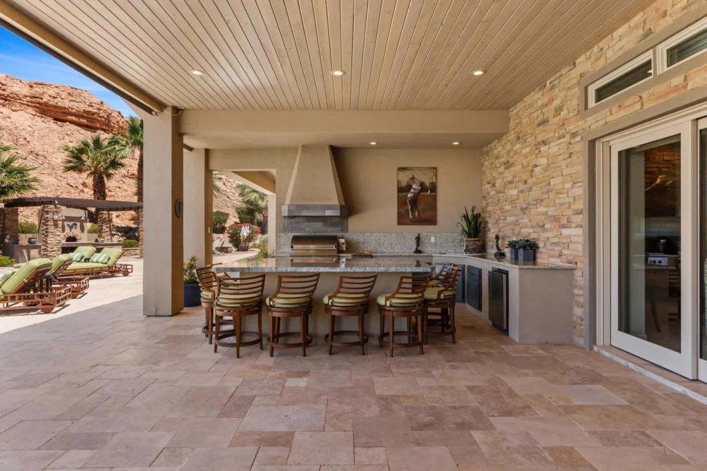 Backyard of 631 La Scala Dr, Mesquite, NV 89027